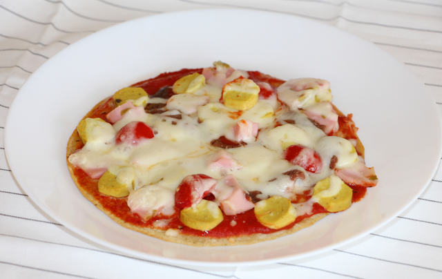 image of Recetario Sano | Pizza con base de avena